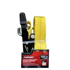 [6940376000843] HUSKY 27FT X 2" HEAVY DUTY RACHET TIE DOWN STRAP