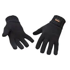 [5036108182060] INSULATEX FINGERLESS KNITTED BLACK GLOVES PORTWEST - GL14BKR