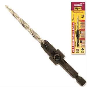 [738226090702] IVY #10 3/16" COUNTERSINK TAPERED DRILL M2 HSS - 09070