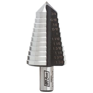 [09021] IVY 11 HOLES 3/4"- 1-3/8" STEP DRILL BIT - 09021