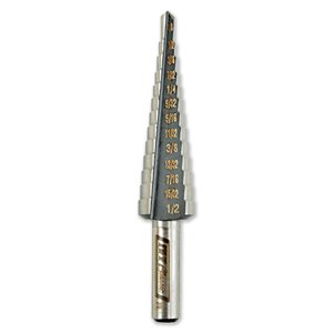 [09001] IVY 13 HOLES 1/8"-1/2" STEP DRILL BIT - 09001