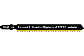 [4007430126719] JIG SAW BLADE EXP CARB PLAST 91/3.3MM/7T T301CHM SINGLE METABO - 623687000