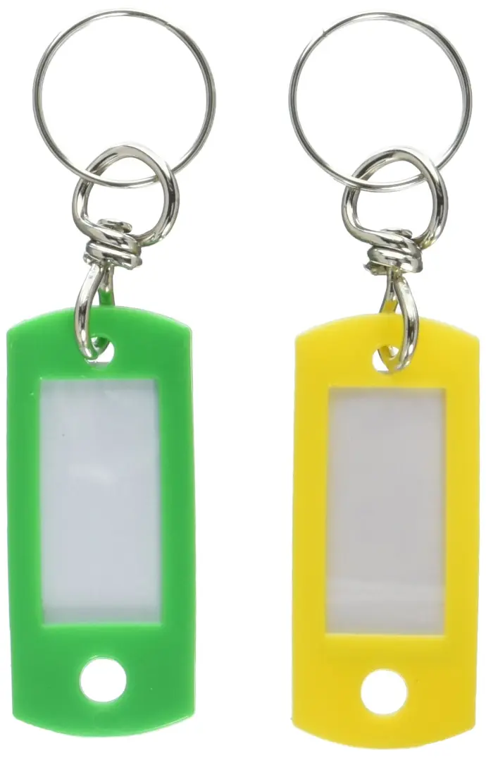 [029069751241] KEY TAG W/SWIVE L RING 2/CARD HY-KO - KC139