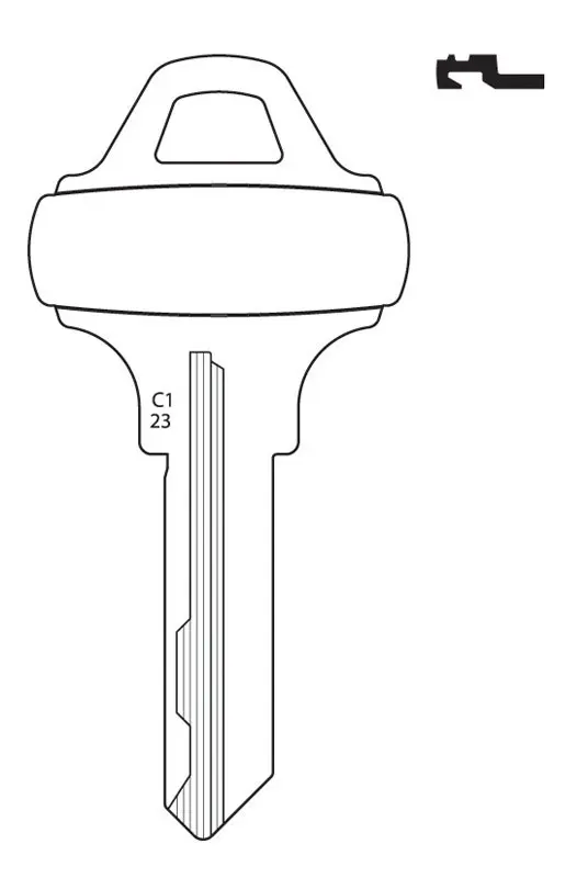[029069700430] KEYBLANK HY-KO - C123