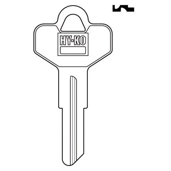 [029069700928] KEYBLANK HY-KO - DE4