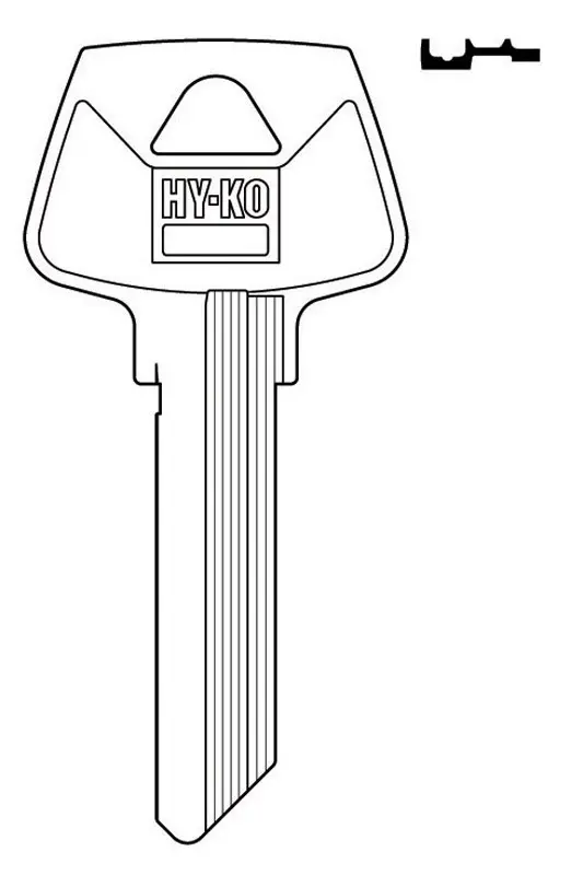 [029069702151] KEYBLANK HY-KO - S6