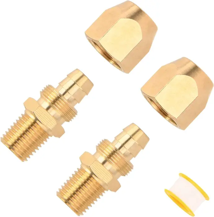 [7501892803814] KIT- HOSE REPAIR SET 6PC. SOLID BRASS W/ AIR TC2008