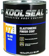 [050926002121] KOOLSEAL ELASTOMERIC FINISH CODE WHITE ROOF 07 YEAR GAL - KS0063300