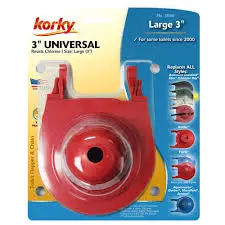 [008925152200] KORKY 3" UNIVERSAL ADJUSTABLE TOILET FLAPPER - 3060DP