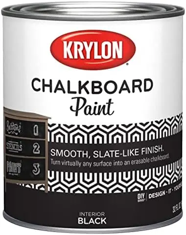 [724504052234] KRYLON 5223 CHALKBOARD PAINT SPECIAL PURPOSE BLACK QUART - K05223000