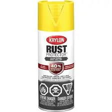 [724504692065] KRYLON PAINT 69206 RUST PROTECTOR GLOSS ENAMEL YELLOW QUART - K06920600
