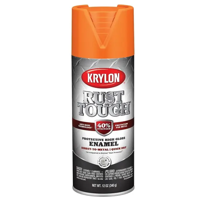 [724504082859] KRYLON RTA9267 SEMI-GLOSS ORANGE ENAMEL CAN - K09264008