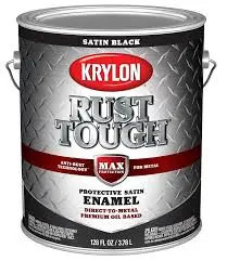 [724504086376] KRYLON RUST TOUGH RTG9733 SATIN BLACK GAL - K09733008.. 