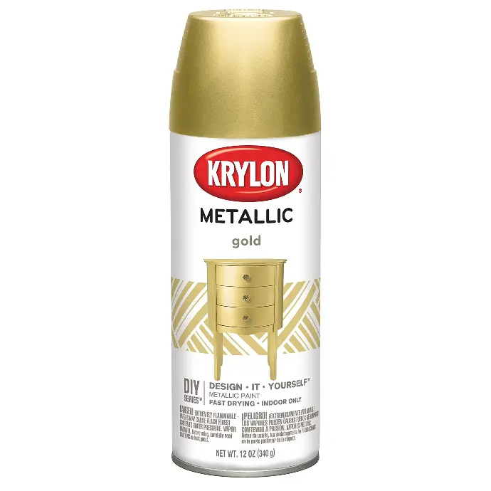 [724504017066] KRYLON SPRAY PAINT 1706 SPRAY PAINT METALIC GLOSS GOLD - K01706007