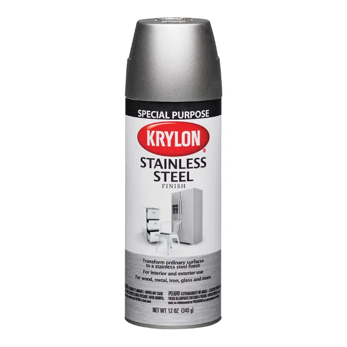 [724504024002] KRYLON SPRAY PAINT 2400 STAINLESS STEEL FINISH - K02400000