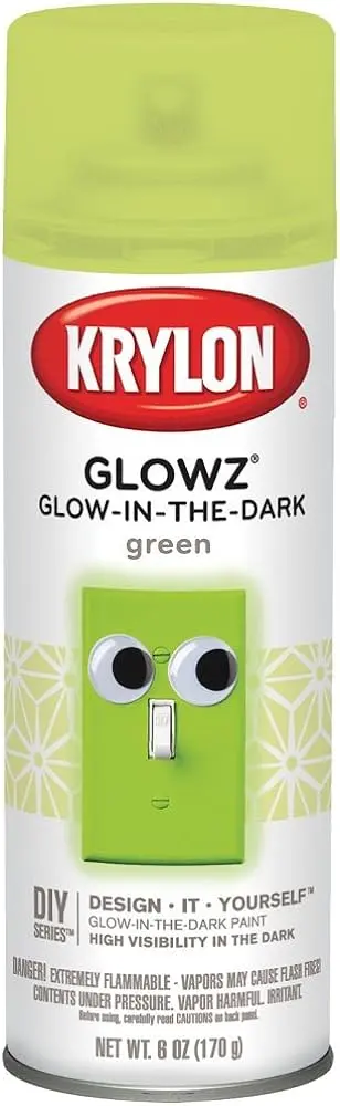 [724504031505] KRYLON SPRAY PAINT 3150 GLOWS DARK GREEN - K03150