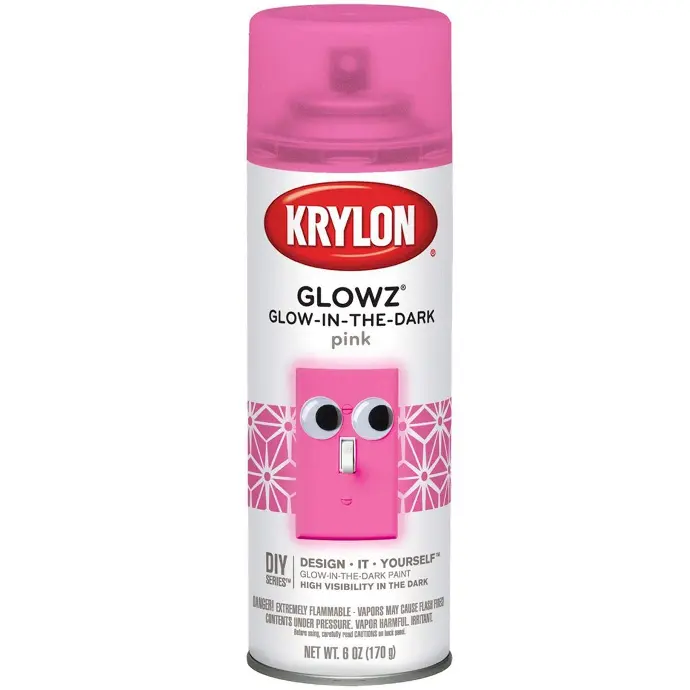 [724504031550] KRYLON SPRAY PAINT 3155 GLOWS PINK - K0315500