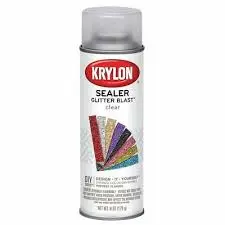 [724504038009] KRYLON SPRAY PAINT 3800 GLITTER BLAST CLEAR SEALER CAN - K03800A00