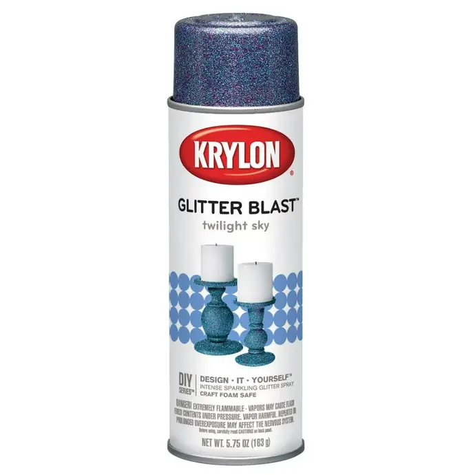[724504038115] KRYLON SPRAY PAINT 3811 GLITTER BLAST TWILIGHT SKY CAN - K03811A00