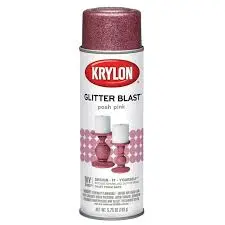 [724504038122] KRYLON SPRAY PAINT 3812 GLITTER BLAST POSH PINK CAN - K03812A00