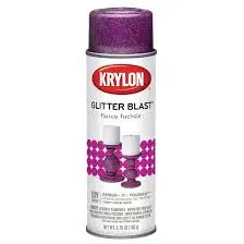 [724504038153] KRYLON SPRAY PAINT 3815 GLITTER BLAST FIBER FUCHSIA CAN - K03815A00