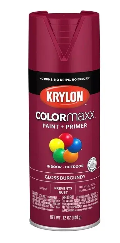 [724504055082] KRYLON SPRAY PAINT 5508 GLOSS BURGUANDY - K05508007