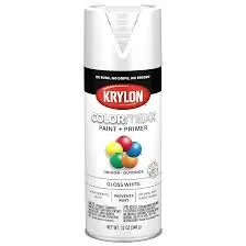 [724504055457] KRYLON SPRAY PAINT 5545 GLOSS WHITE COLOR MAXX - K05545007
