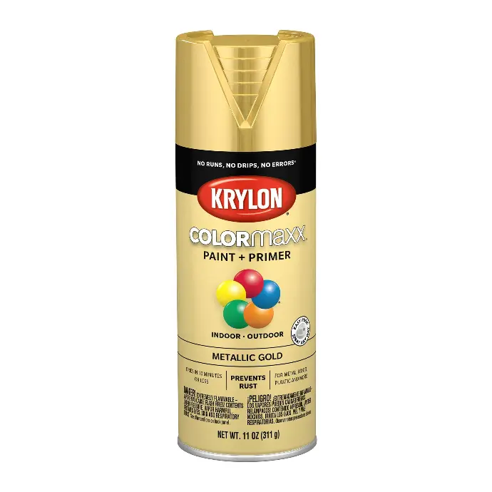 [724504055884] KRYLON SPRAY PAINT 5588 METALLIC GOLD PRIMER COLOR MAXX - K05588007