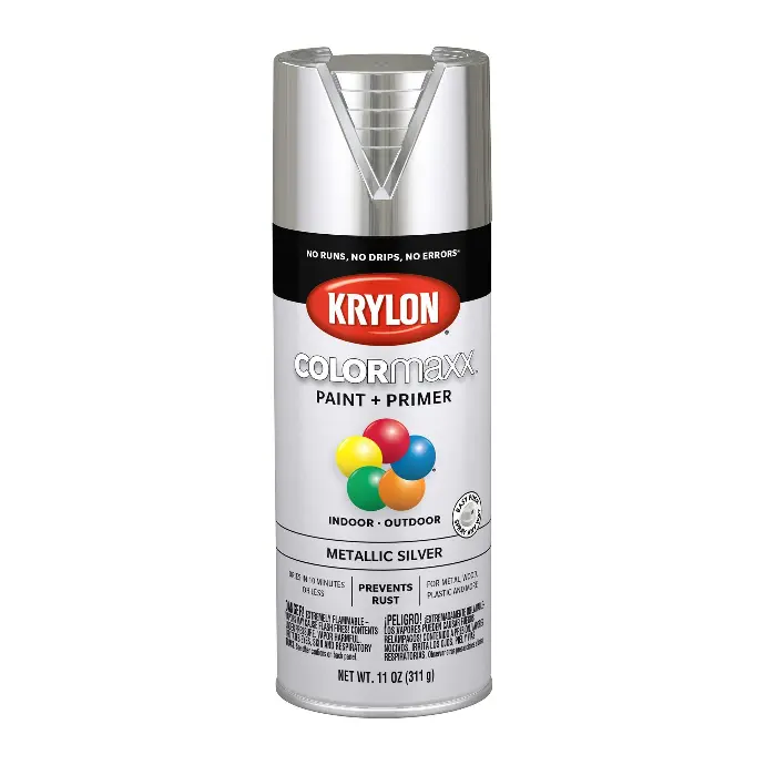 [724504055907] KRYLON SPRAY PAINT 5590 METALLIC SILVER CAN - K05590007