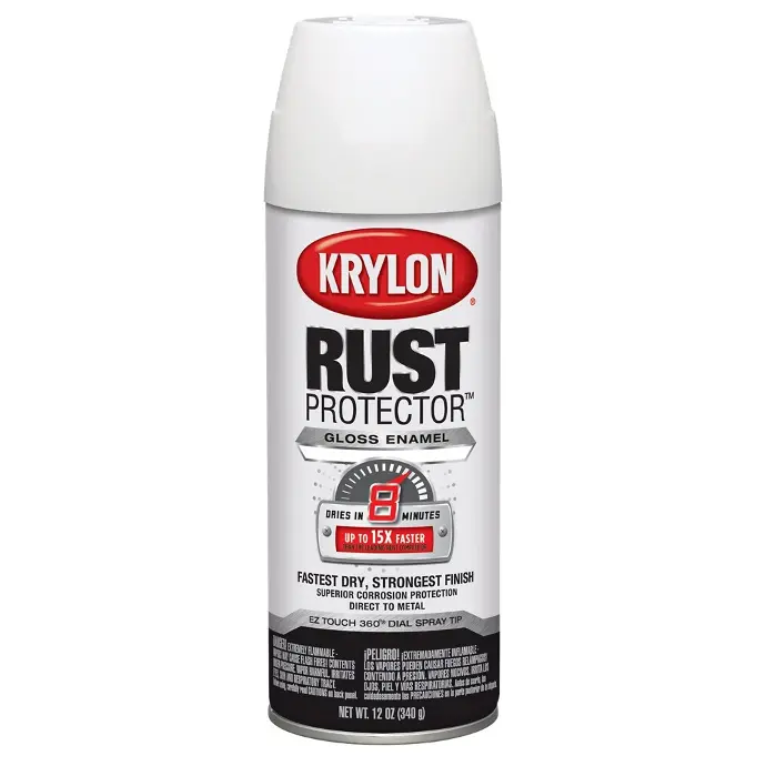 [724504690009] KRYLON SPRAY PAINT 69000 RUST PROTECTOR GLOSS WHITE - K06900000