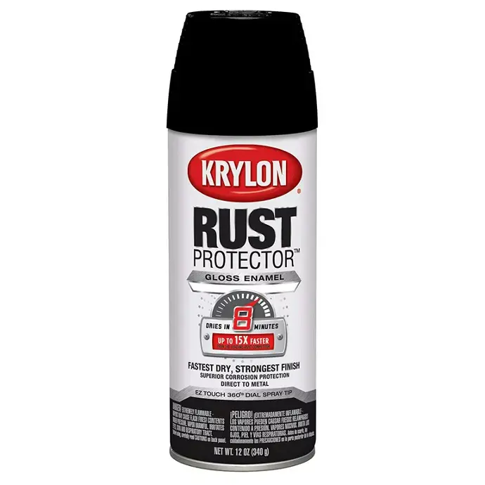 [724504690016] KRYLON SPRAY PAINT 69001 RUST PROTECTOR GLOSS BLACK - K06900100