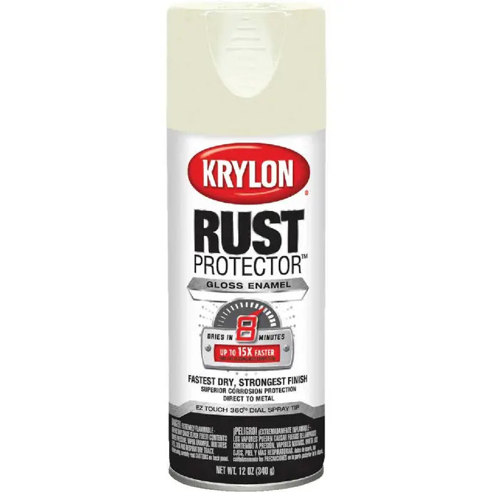 [724504690023] KRYLON SPRAY PAINT 69002 RUST PROTECTOR GLOSS IVORY - K06900200