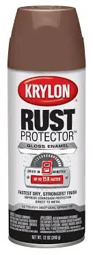 [724504690047] KRYLON SPRAY PAINT 69004 RUST PROTECTOR GLOSS SPICE BROWN - K06900400