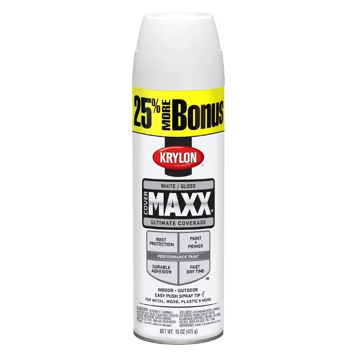 [724504091462] KRYLON SPRAY PAINT 9146 GLOSS WHITE MAXX ULTIMATE COVERAGE - K09146000