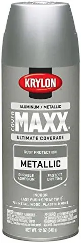 [724504091936] KRYLON SPRAY PAINT 9193 ALUMINUM METALLIC MAXX ULTIMATE COVERAGE - K09193000