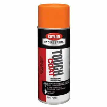 [075577918119] KRYLON SPRAY PAINT TOUGH COAT FLUORESCENT ORANGE CAN - A01811007