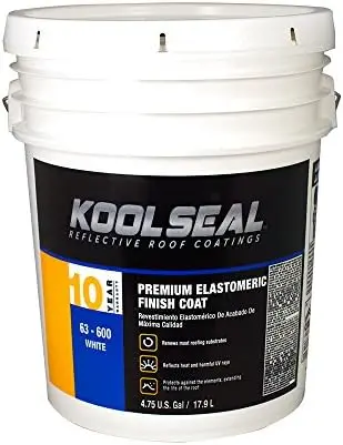 [050926002138] Kool Seal Premium 10 Year Elastomeric Roof Coating Finish Coat  5Ga...