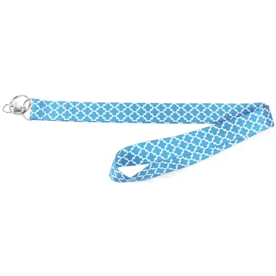 [029069752927] LANDYARD 18" POLYESTER BLUE CLIP END HY-KO - LAN-117