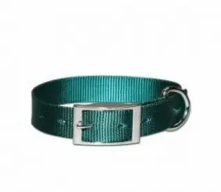 [024764103234] LEATHER BROTHER 5/8" REG 1PLY NYLON COLLAR GREEN 14" - 103N-GR14