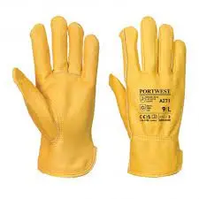 [5036108217304] LINED DRIVER GLOVE BROWN TAN LARGE PORTWEST - A271TARL