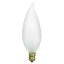 [076335682952] LUMINA - 25W DECORATIVE BULB -CLEAR MEDIUM BASE - FLAME TIP -  2 PACK