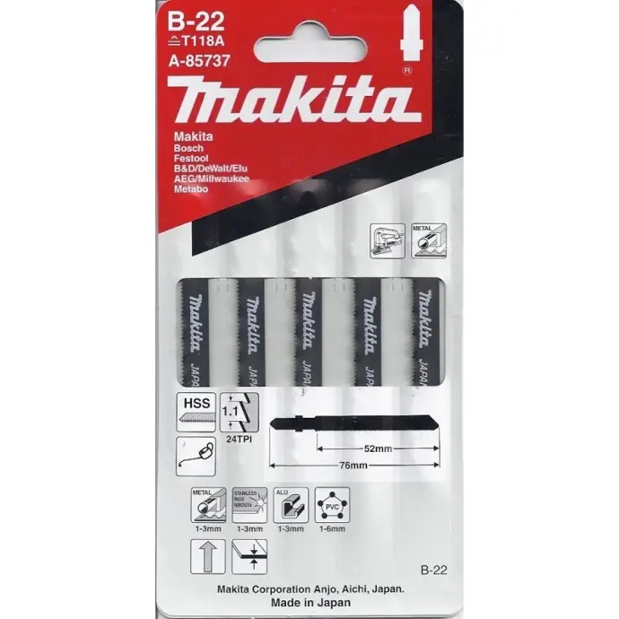 [088381149600] MAKITA - 4MM  JIGSAW BLADE