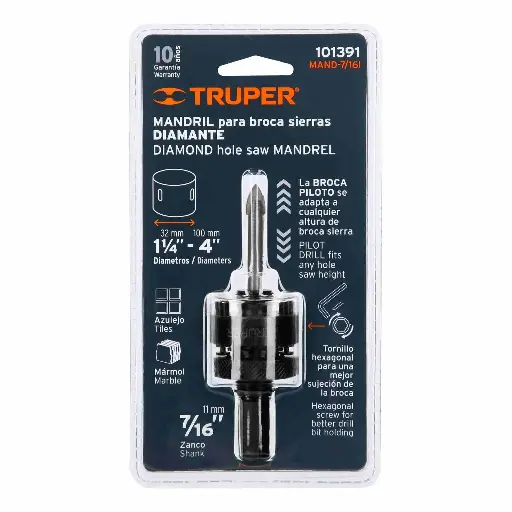 [7501206676943] MANDRIL 7/16" MAND TRUPER