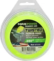 [844547005124] MAXPOWER SQUARE TRIMMER LINE .080 X 40" - 338801