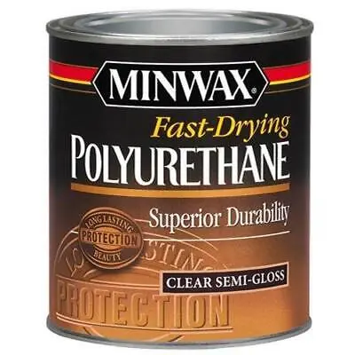 [027426630055] MINWAX POLYURETHANE FAST DRYING CLEAR SEMI GLOSS QUART - 63005444