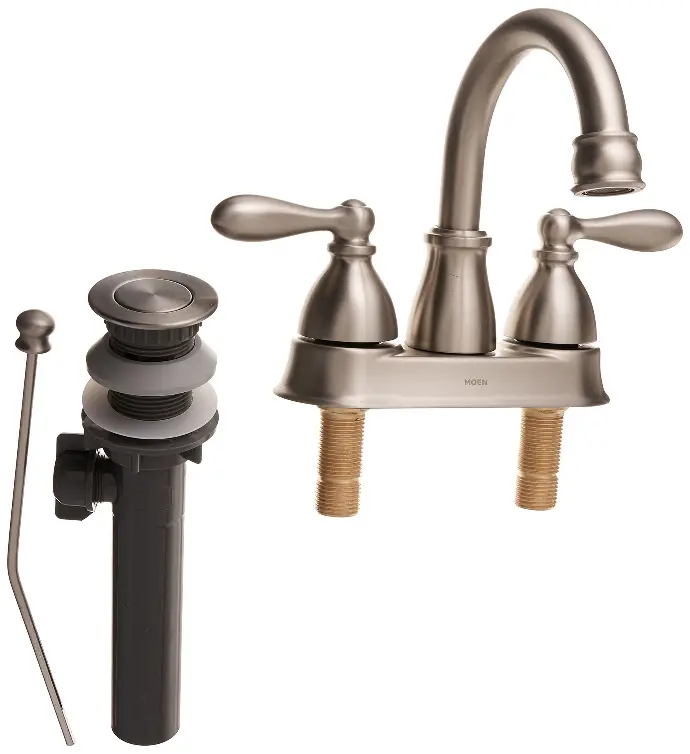 [026508262368] MOEN CALDWELL 2 HANDLE BATHROOM FAUCET - WS84667SRN
