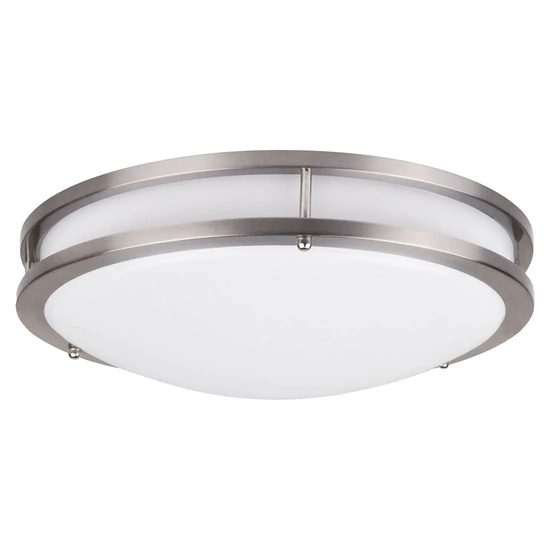 [844366074189] NATURALED 100WATT EQUIVALENT 14 WATT 11" 3000K DIAMABLE LED STERAMILINED FLUSH MOUNT CEILING FIXTURE - 7418