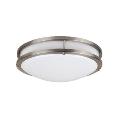 [844366074301] NATURALED DIMMABLE 18W 12IN 3000K FLUSH MOUNT LED CEILING FIXTURE - BRUSHED NICKLE - 7430