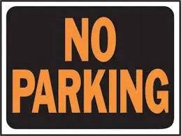 [029069020835] NO PARKING SIGN 19" X 15" HY-KO - 720