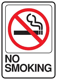 [029069020743] NO SMOKING SIGN 5" X 7" HY-KO - D-20